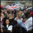 Protesto de imigrantes em Londres