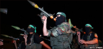Membros do braço militar do Hamas