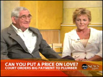 Jerry Fitch Sr. e Sandra Valentine em entrevista à ABC News