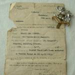 wound sheet and badge