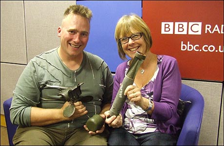 Lesley Dolphin with Taff Gillingham - plus war memorabilia