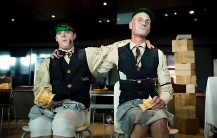 The Snooks Brothers take time out for toast. Photo: Como Loveo