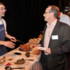 Gerard Baker serves up delicious food at the reception