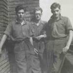 Celle 1946. Roy Throssell, Ken Watts and George Clarke