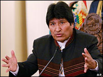 Evo Morales, presidente da Bolívia