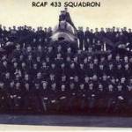 RCAF 433 Squadron. Skipton on Swale, 1944 Norma is dead centre bottom row