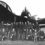 In 1947, the Photographic Section of 82 Squadron, RAF Benson, with one of our Photographic Reconnaissance Spitfires behind us.