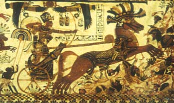 Scene from a painted chest