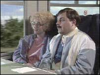 Caroline Aherne and John Thomson as The Fast Show's Roy and Renne