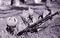 Indian support was lent during World War One