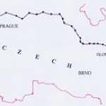 The route of my 'Long March' from Upper Silesia to Bavaria from 24th January to 24th April 1945. Just one of the forced marches across Europe in retreat of the advancing Russian army. This map has been drawn up by Jonathan Wilkinson using the list of villages recorded in his personal diary.