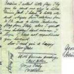 The letter and photo of Hitler.