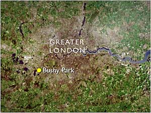 Bushy Park map
