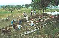 A photo of the dig site at Lugnano