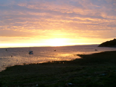 Seaside sunset