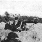 Me and my friend using our machine gun.