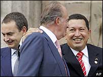 O rei Juan Carlose Chávez em tempos mais felizes, em 2005