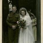 Ron & Joyce Hampshire on their wedding day