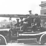 Firemen outside Surbiton Fire Station c1937.
