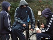 Group of youths
