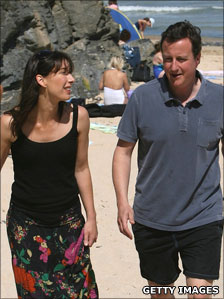 Samantha and David Cameron