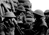 British soldiers in a trench