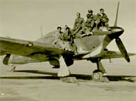 A group of Royal Indian Air Force pilots at Miranshah Airfield North West Frontier in December 1943 