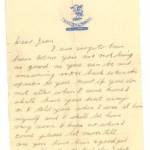 Letter to daughter Jean