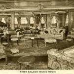 The First Saloon Music Room aboard the P.& O. S.S. Rajputana