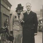 Percy and Harriett Elizabeth (Betty) Godber on their wedding day on 8 February 1941 in Oxford.