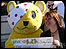 Pudsey Bear and Elly Fiorentini