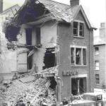 Assembly Rooms Midland Road Bedford, after the air raid on July 23rd 1942