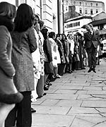 Queuing for auditions