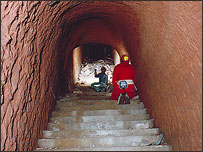 The entrance