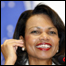 A secretária de Estado americana, Condoleezza Rice, em visita a Brasília