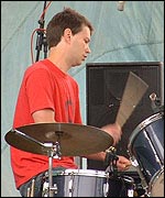 Matt hits his drums