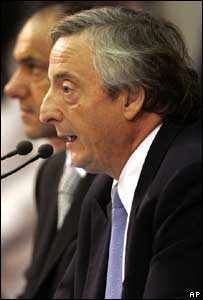O presidente da Argentina, Néstor Kirchner (foto: arquivo)