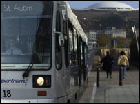 A Tram in St Helier