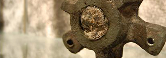 A Roman bilge pump bearing