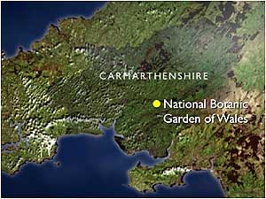 National Botanic Garden of Wales map