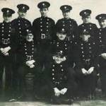 Harry Chambers with his fire fighting colleagues