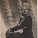A Pin Up Photo Of Lana Turner Dedicated To the students training at RAF Carberry Canada