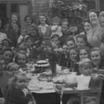 Street party, Brookfield Avenue, Crosby, VE Day 1945