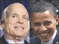 Barack Obama e John McCain