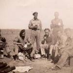 Stanley Painter's tank crew colleagues in 1944 -the caption on the back of the photo reads: "Suez Road 1944"