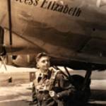 Mr. John Crawley aged 18 after a trip in B-17G 'Princess Elizabeth' in July 1944.