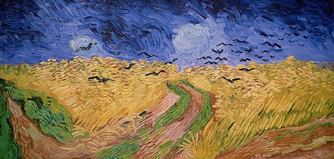 Wheatfield with Crows, 1890 (oil on canvas) by Gogh, Vincent van (1853-90)