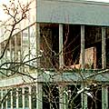 Solar Pavilion, the aluminium clad walls