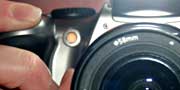 close-up of digital camera