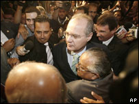 Renan Calheiros no Congresso Nacional, em Brasília